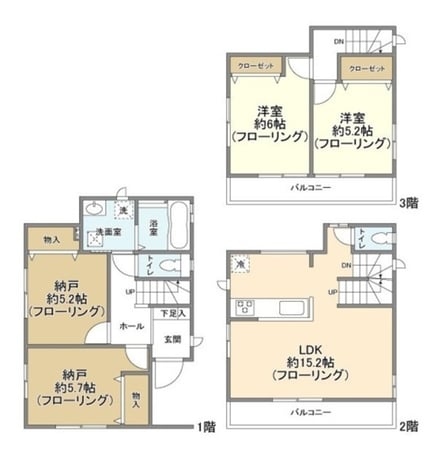 Kolet青井六丁目の物件間取画像